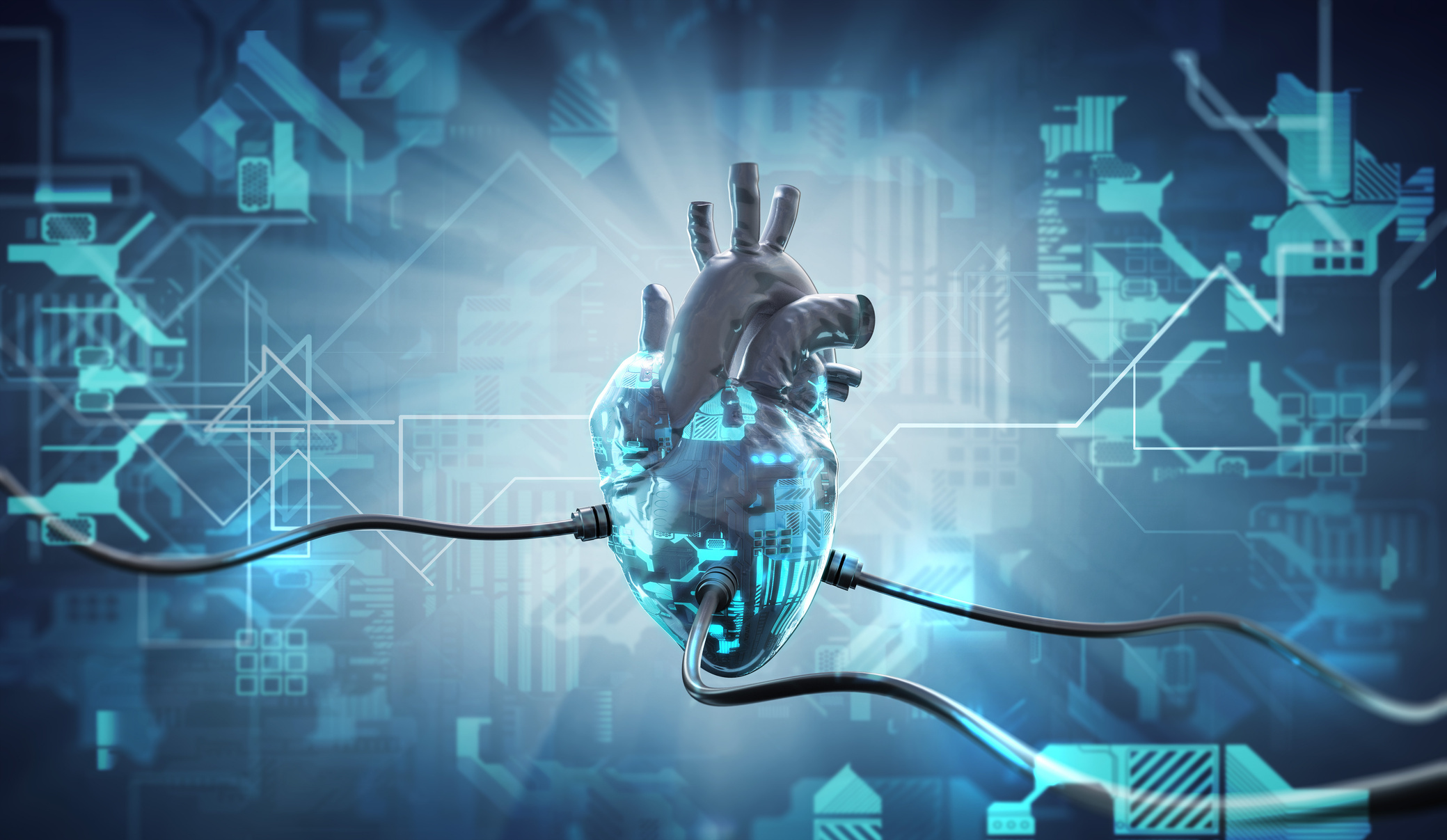 Digital heart and cyber technology interface
