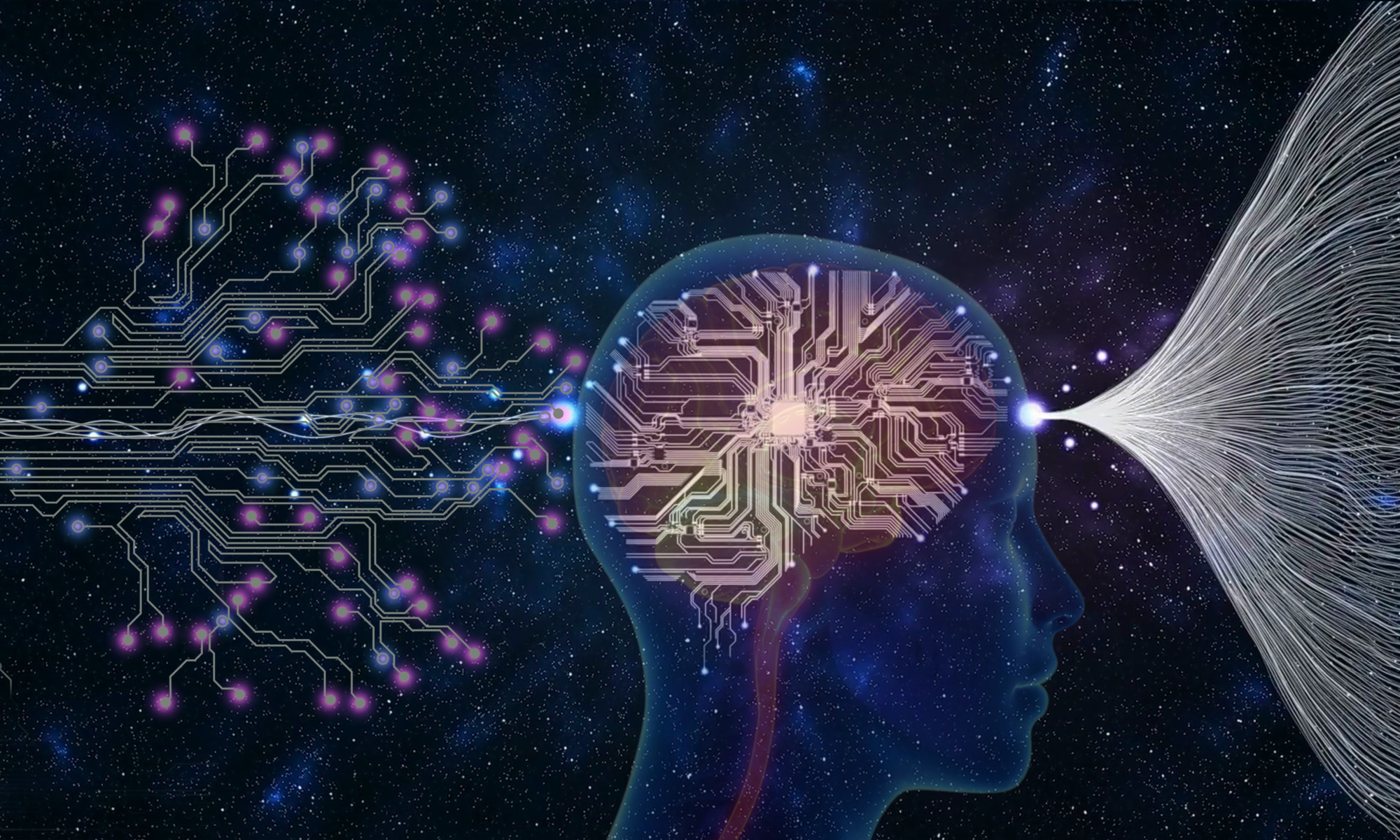 Digital transformation technology background